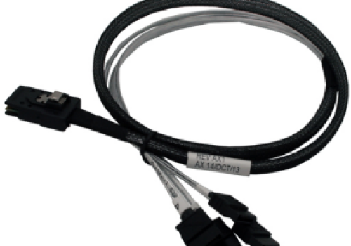 Cáp Amphenol Mini SAS 36pin (SFF-8087) to 4XSATA cable Reverse cable 0.75M