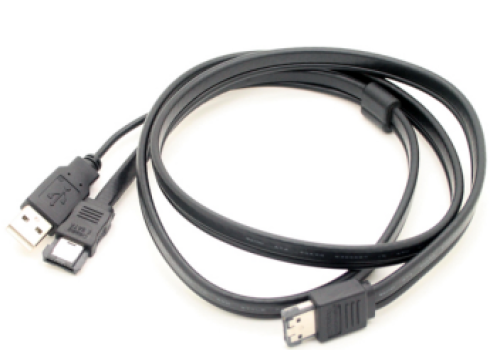 Cấp nguồn cho cáp eSATA, USB + eSATA để cấp nguồn cho cáp eSATA