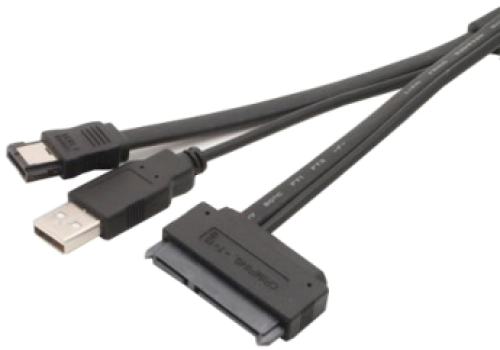  Nguồn eSATA, USB A male+eSATA male to SATA 22pin, for 2.5